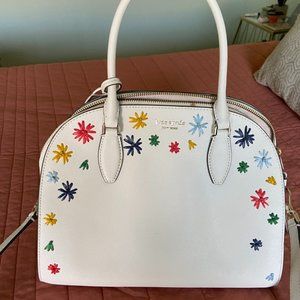 Kate Spade Summer White Leather Crossbody Purse